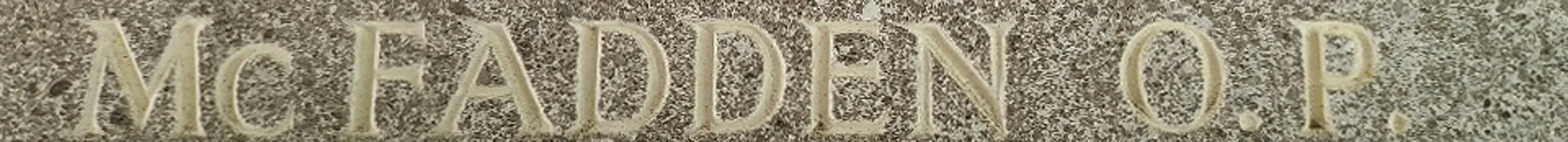 F/O Oscar Patrick McFadden<br/><br /><br />missing May 28th, 1944<br /><br /><br />No Known Grave<br /><br /><br />Commemorated: Runnymede Memorial, Surrey, England<br /><br /><br />Panel 261